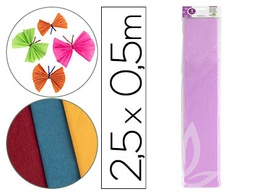 [CP08] PAPEL CRESPON LIDERPAPEL 50 CM X 2.5M 34G/M2 LILA