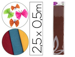 [CP16] PAPEL CRESPON LIDERPAPEL 50 CM X 2.5M 34G/M2 MARRON