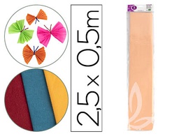 [CP06] PAPEL CRESPON LIDERPAPEL 50 CM X 2.5M 34G/M2 SALMON