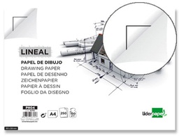 [PH04] PAPEL DIBUJO LIDERPAPEL 210X297MM 150G/M2 CON CAJETIN PARA DATOS