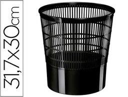 [1002370011] PAPELERA PLASTICO CEP ECOLINE REJILLA NEGRA 16 LITROS 30X30X31,7 CM