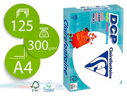 [3801C] PAPEL FOTOCOPIADORA CLAIREFONTAINE DIN A4 300 GRAMOS PAQUETE DE 125 HOJAS
