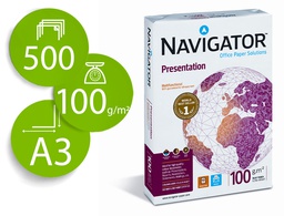 [NAV-100-A3] PAPEL FOTOCOPIADORA NAVIGATOR DIN A3 100 GRAMOS PAQUETE DE 500 HOJAS