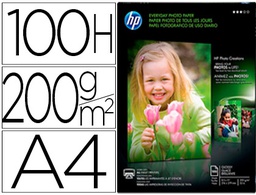 [Q2510A] PAPEL FOTOGRAFICO HP DIN A4 SEMI GLOSSY 200 GR PAQUETE DE 100 HOJAS