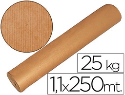 [16473] PAPEL KRAFT MARRON 1,10 MT X 250 MTS ESPECIAL PARA EMBALAJE