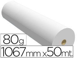 [1067X50 80] PAPEL REPROGRAFIA PARA PLOTTER 1067MMX50MT 80GR IMPRESION INK-JET