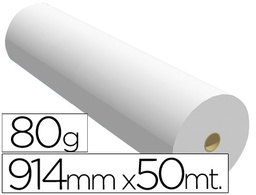 [7910508B] PAPEL REPROGRAFIA PARA PLOTTER 914MMX50MT 80GR IMPRESION INK-JET