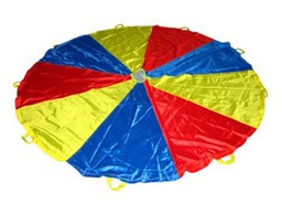 [439100] PARACAIDAS AMAYA DE NYLON CON 12 ASAS COLORES DEL PARCHIS 3,50 M