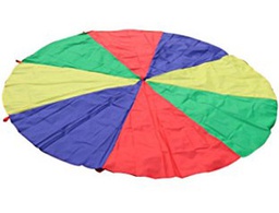 [439110] PARACAIDAS AMAYA DE NYLON CON 20 ASAS COLORES DEL PARCHIS 6 M