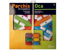 [130012248] PARCHIS CON OCA TABLERO GRANDE 6 JUGADORES 41X40X4,7