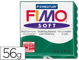 [8020-56] PASTA STAEDTLER FIMO SOFT 57 GR COLOR VERDE ESMERALDA