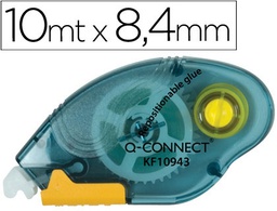 [KF10943] PEGAMENTO Q-CONNECT ROLLER COMPACT REMOVIBLE 6,5 MM DE ANCHO X 10 MT UNIDAD