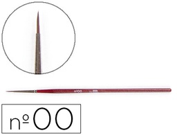 [PI00] PINCELES ACUARELA LIDERPAPEL Nº00 VIROLA CROMADA PELO ENGOMADO