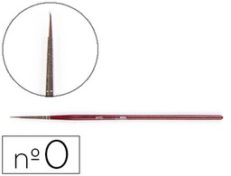 [PI13] PINCELES ACUARELA LIDERPAPEL Nº 0 VIROLA CROMADA PELO ENGOMADO