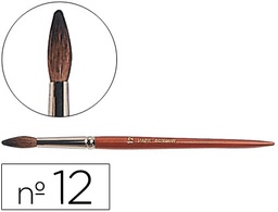[PI12] PINCELES ACUARELA LIDERPAPEL Nº 12 VIROLA CROMADA PELO ENGOMADO