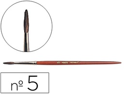 [PI05] PINCELES ACUARELA LIDERPAPEL Nº 5 VIROLA CROMADA PELO ENGOMADO