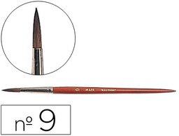 [PI09] PINCELES ACUARELA LIDERPAPEL Nº 9 VIROLA CROMADA PELO ENGOMADO