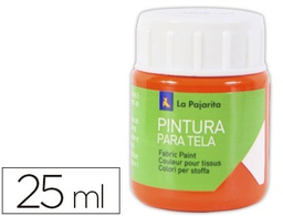 [113171] PINTURA PARA TELA LA PAJARITA ANARANJADO 25 ML