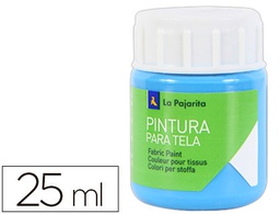 [118071] PINTURA PARA TELA LA PAJARITA AZUL CYAN 25 ML