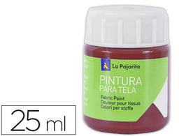 [118171] PINTURA PARA TELA LA PAJARITA ROJO INGLES 25 ML