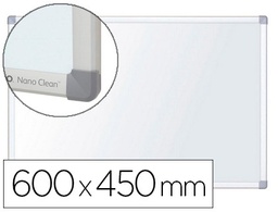 [1902641] PIZARRA BLANCA NOBO NANO CLEAN MAGNETICA LACADA ACERO MARCO ALUMINIO 60X45 CM