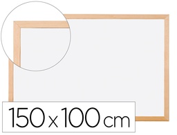 [KF03575] PIZARRA BLANCA Q-CONNECT LAMINADA MARCO DE MADERA 150X100 CM