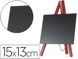 [PZ06] PIZARRA NEGRA LIDERPAPEL CABALLETE MADERA SUPERFICIE PARA ROTULADORES TIPO TIZA 15X13CM JUEGO 3 UNIDADES