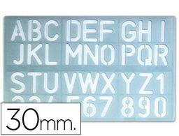 [PY01] PLANTILLA LIDERPAPEL ROTULACION 1600 LETRAS Y NUMEROS 30 MM