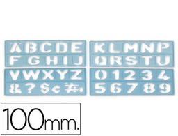 [PY03] PLANTILLA LIDERPAPEL ROTULACION 1800 LETRAS Y NUMEROS 100 MM