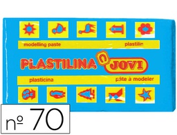 [70-12] PLASTILINA JOVI 70 AZUL CLARO UNIDAD TAMAÑO PEQUEÑO