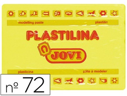 [72-02] PLASTILINA JOVI 72 AMARILLO CLARO UNIDAD TAMAÑO GRANDE