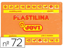 [72-04] PLASTILINA JOVI 72 NARANJA UNIDAD TAMAÑO GRANDE