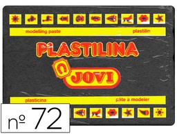 [72-15] PLASTILINA JOVI 72 NEGRO UNIDAD TAMAÑO GRANDE