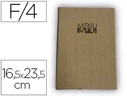 [PM05] PORTA MENUS LIDERPAPEL PU 16,5 X 23,5 CM CON 4 FUNDAS
