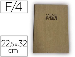 [PM04] PORTA MENUS LIDERPAPEL PU 22,5 X 32 CM CON 4 FUNDAS