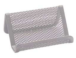 [KF04729] PORTATARJETAS Q-CONNECT METALICO PLATA 11X7,5X5 CM