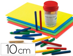 [768] PUNZON FAIBO PLASTICO CON PUNTA DE ACERO LATONADO 10 CM COLORES SURTIDOS