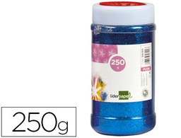 [PU16] PURPURINA LIDERPAPEL FANTASIA COLOR AZUL METALIZADO BOTE DE 250 GR