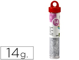 [PU02] PURPURINA LIDERPAPEL FANTASIA COLOR PLATA BOTE DE 14 GR