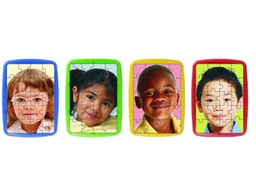 [35520] PUZZLE MINILAND NIÑOS DEL MUNDO SET DE 4 UNIDADES 20 PIEZAS