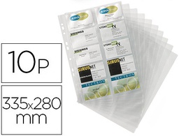 [2389] RECAMBIO FUNDAS DURACLIP PARA TARJETERO 2384 BOLSA DE 10 HOJAS CAPACIDAD 20 TARJETAS POR HOJA