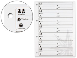 [005-14] RECAMBIO LISTIN TELEFONICO SOBREMESA 17 4 ANILLAS
