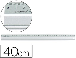 [KF00287] REGLA Q-CONNECT METALICA ALUMINIO 40 CM