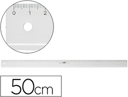 [11500000] REGLA M+R 50 CM PLASTICO TRANSPARENTE