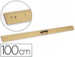 [229] REGLA PARA ENCERADO FAIBO DE PLASTICO IMITACION MADERA 100 CM