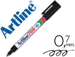 [EK-700 N] ROTULADOR ARTLINE MARCADOR PERMANENTE EK-700 NEGRO PUNTA REDONDA 0.7 MM PAPEL METAL Y CRISTAL