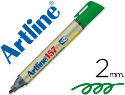 [EK-157 V] ROTULADOR ARTLINE PIZARRA EK-157 VERDE PUNTA REDONDA 2 MM
