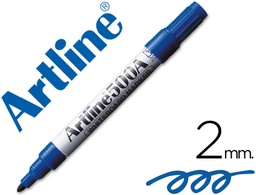 [EK-500 A] ROTULADOR ARTLINE PIZARRA EK-500 AZUL PUNTA REDONDA 2 MM RECARGABLE