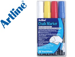 [EPW-4-ST] ROTULADOR ARTLINE PIZARRA VERDE NEGRA EPW-4-ST BOLSA DE 4 UNIDADES COLORES SURTIDOS