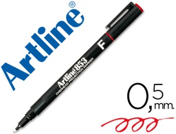 [EK-853R] ROTULADOR ARTLINE RETROPROYECCION PUNTA FIBRA PERMANENTE EK-853 ROJO -PUNTA REDONDA 0.5 MM